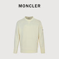 Moncler MC Black Crewneck Sweater with Sleeve Pocket