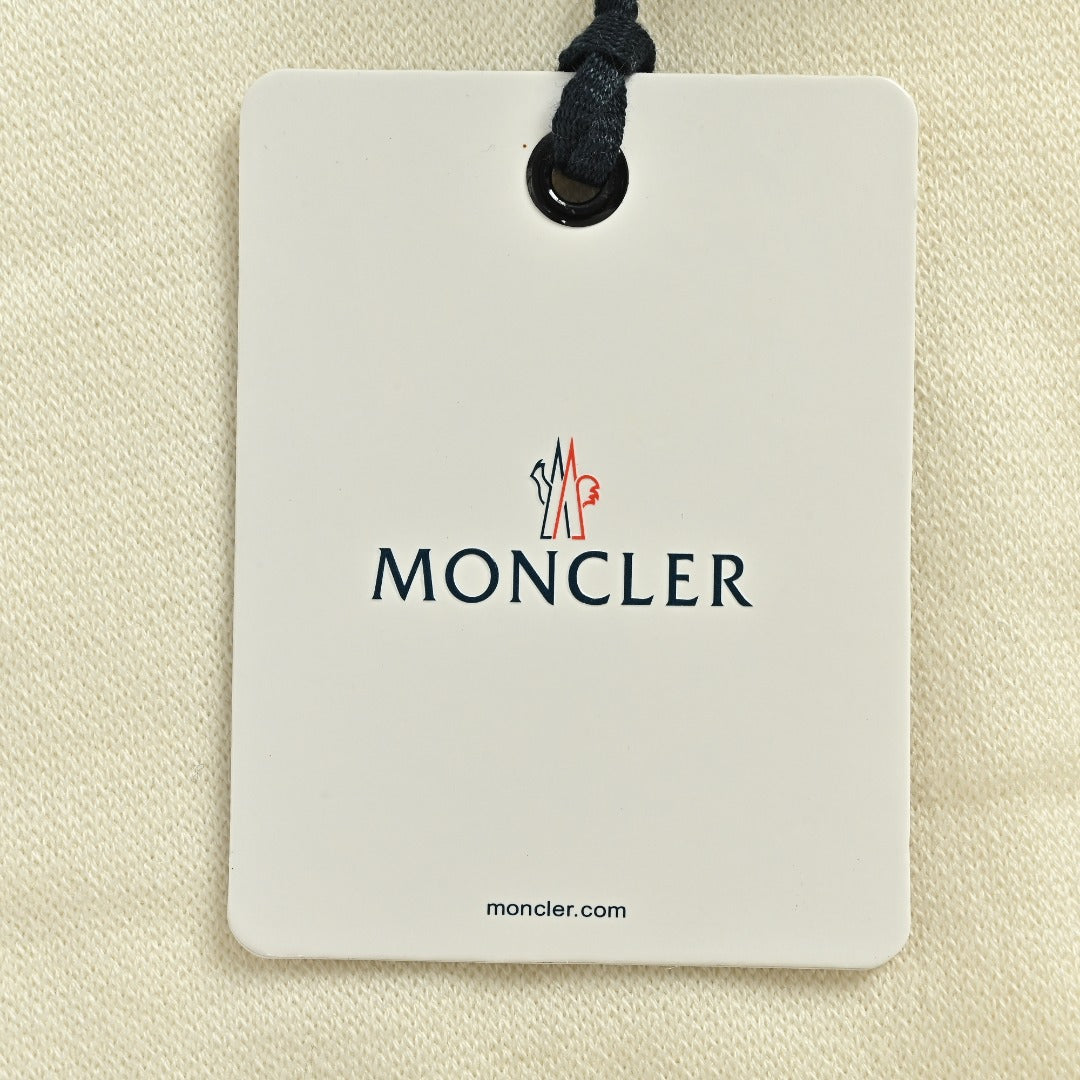 Moncler MC Black Crewneck Sweater with Sleeve Pocket