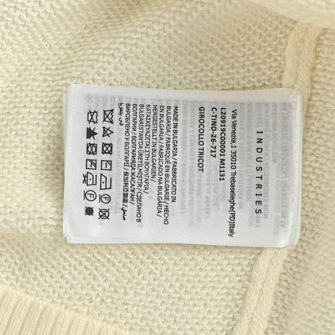 Moncler MC Black Crewneck Sweater with Sleeve Pocket