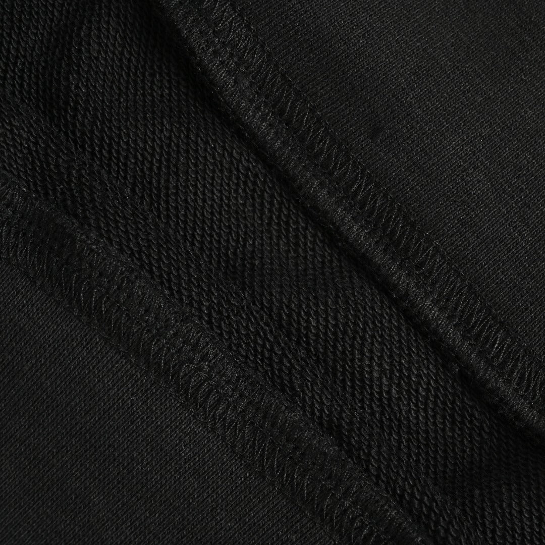 Moncler 2026 Spring/Summer Black Crewneck Sweatshirt with Embroidered Logo