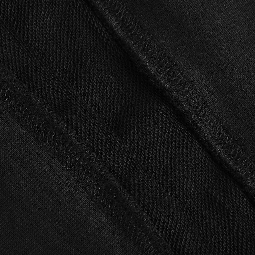 Moncler 2026 Spring/Summer Black Crewneck Sweatshirt with Curved Logo Lettering