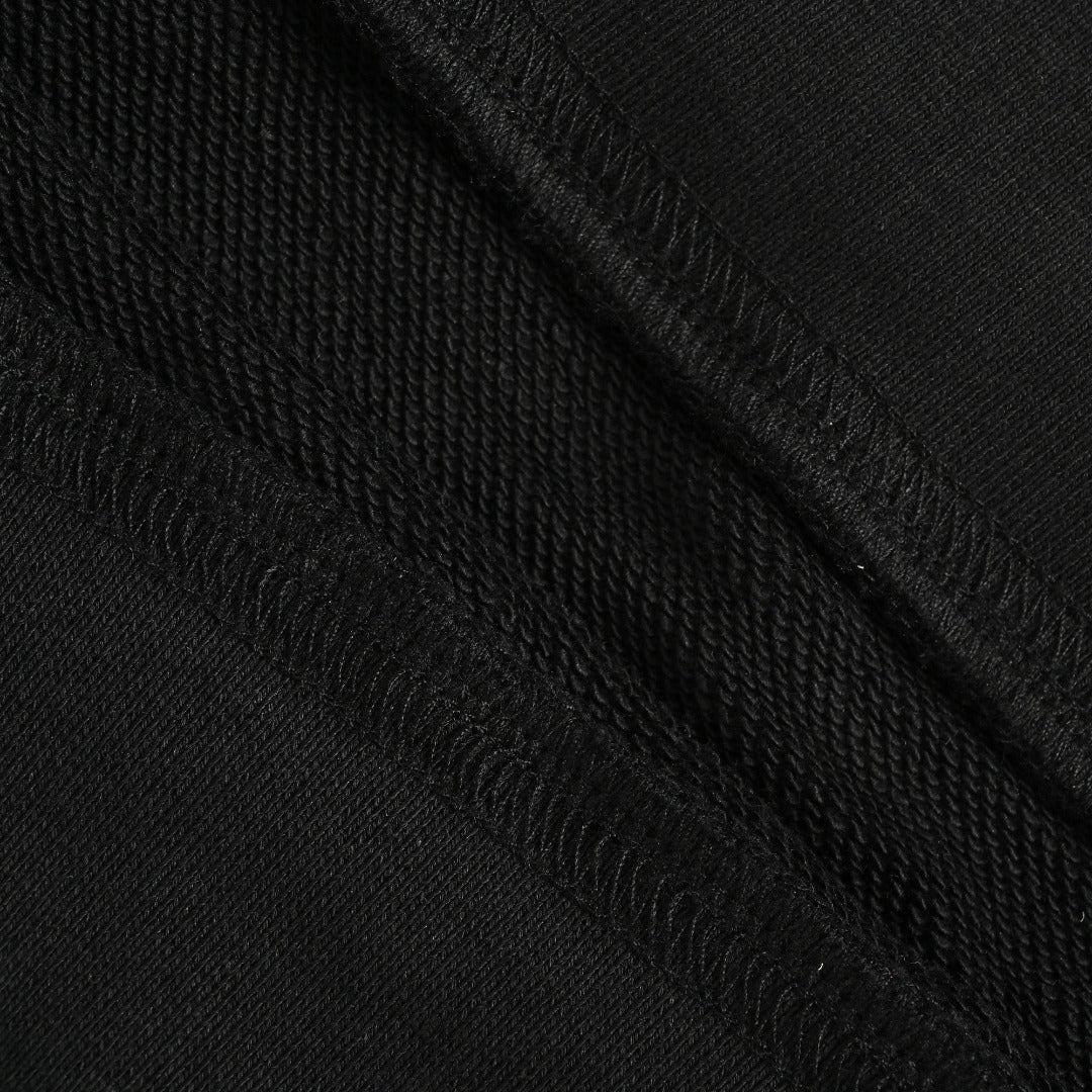 Moncler 2026 Spring/Summer Black Crewneck Sweatshirt with Script Logo