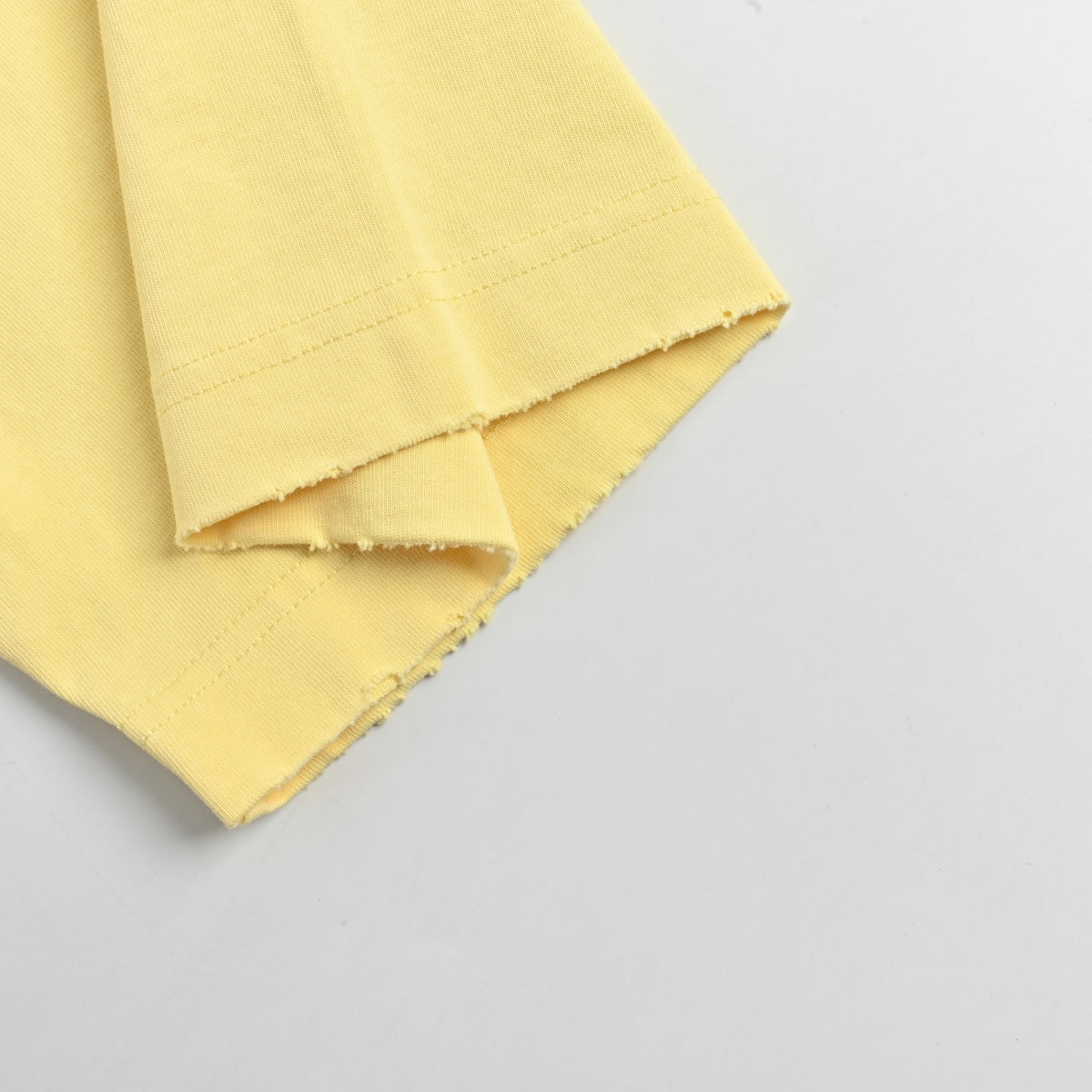 Moncler 2026 Spring/Summer Yellow T-Shirt with Front and Back Embroidered Patches