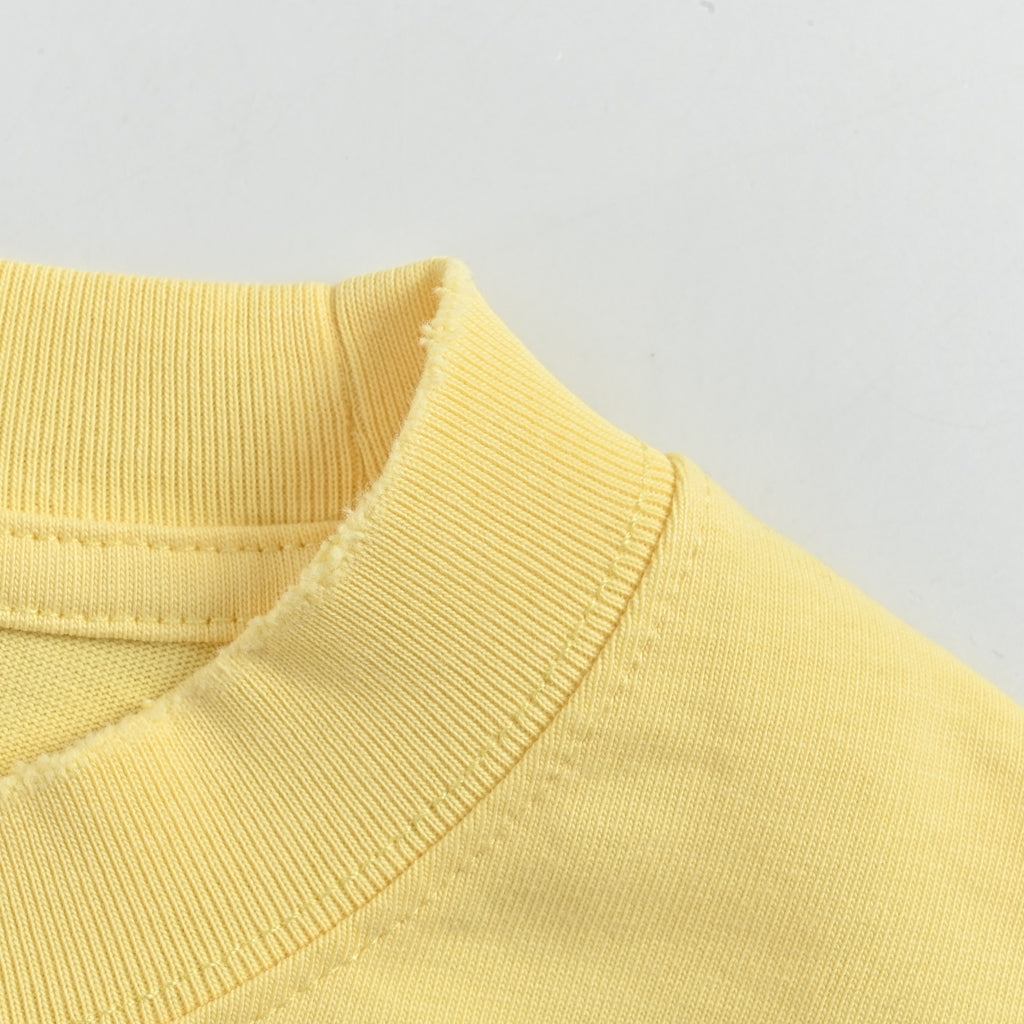 Moncler 2026 Spring/Summer Yellow T-Shirt with Front and Back Embroidered Patches