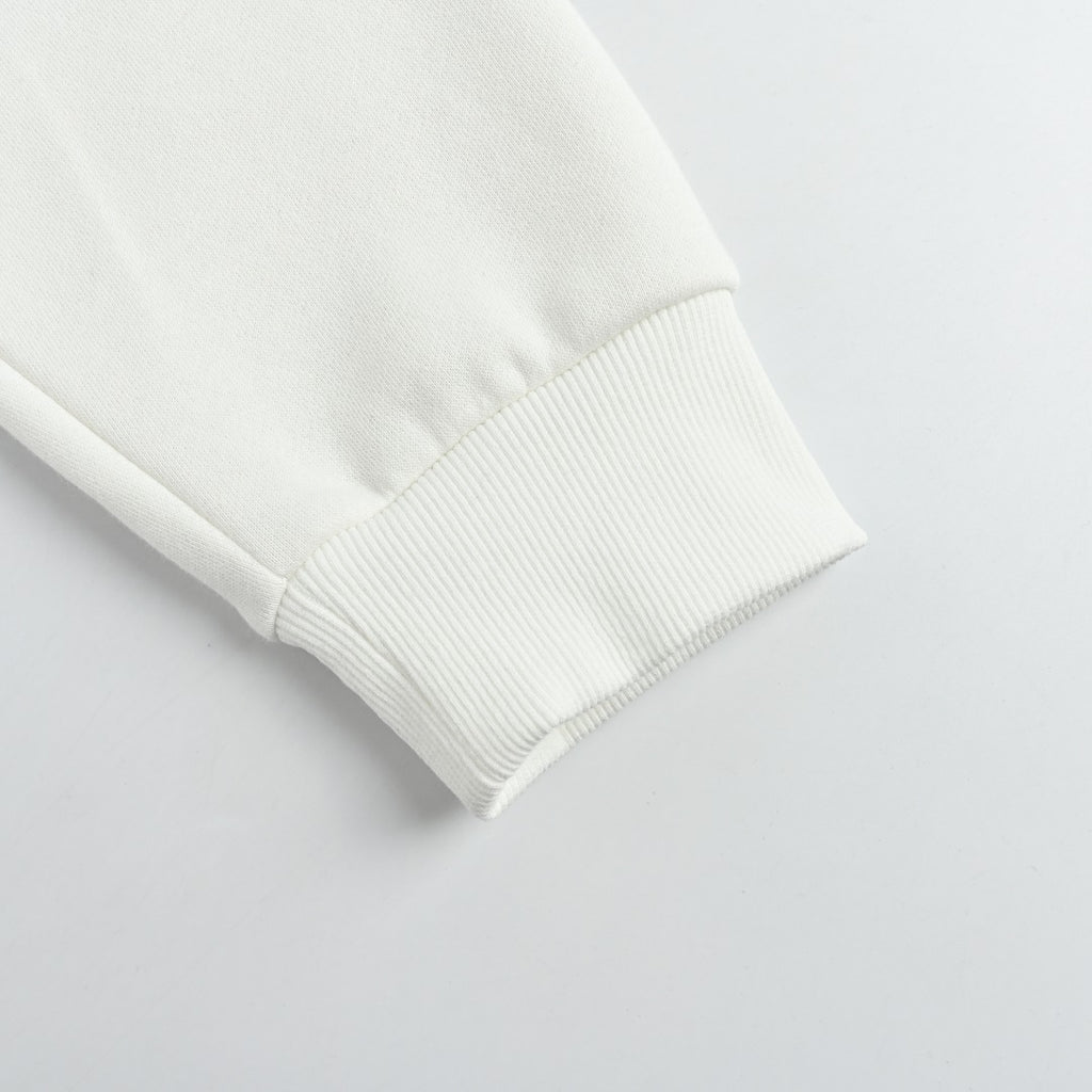 Moncler 2025 Fall/Winter White Crewneck Sweatshirt with Three-Part Logo