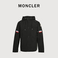 Moncler 2025 Fall/Winter Black Crewneck Sweatshirt with Three-Part Logo