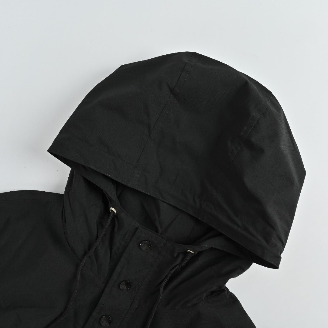 Moncler 2025 Fall/Winter Black Crewneck Sweatshirt with Three-Part Logo