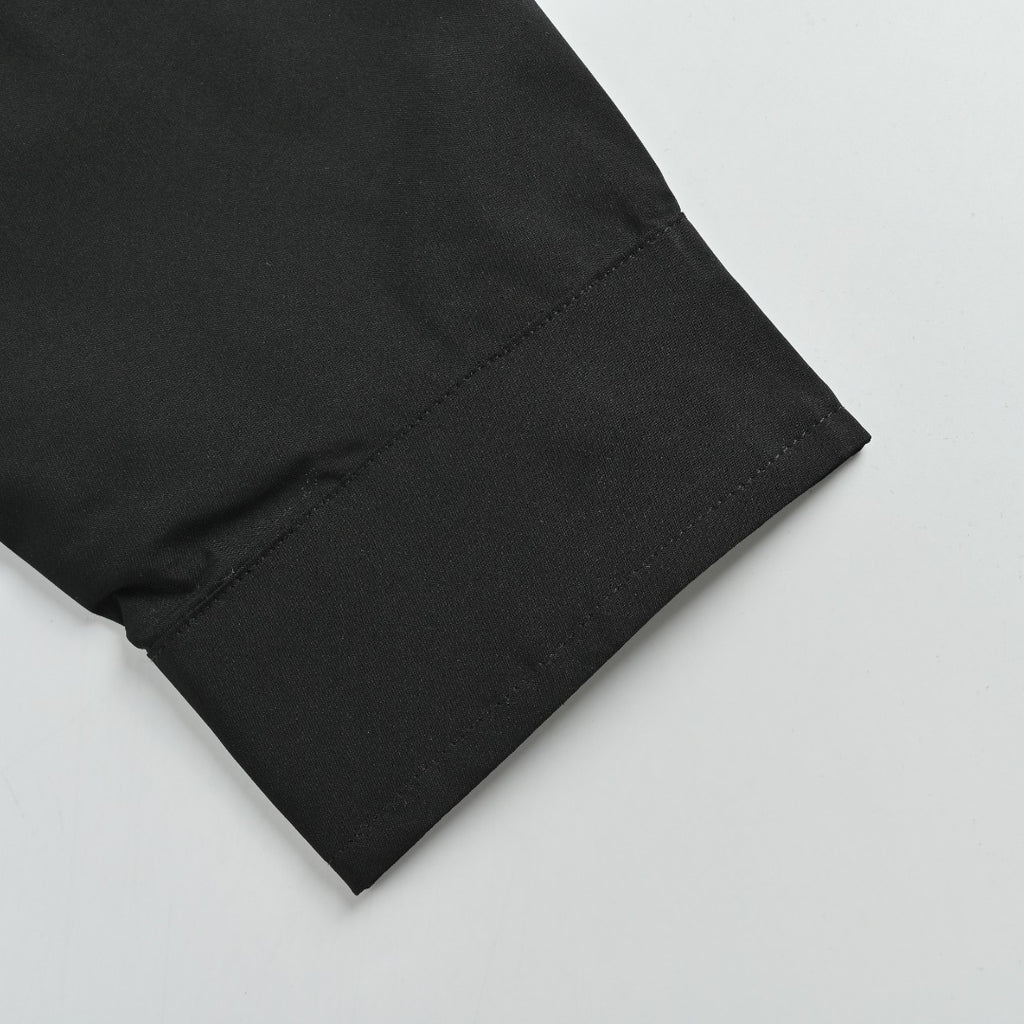 Moncler 2025 Fall/Winter Black Crewneck Sweatshirt with Three-Part Logo