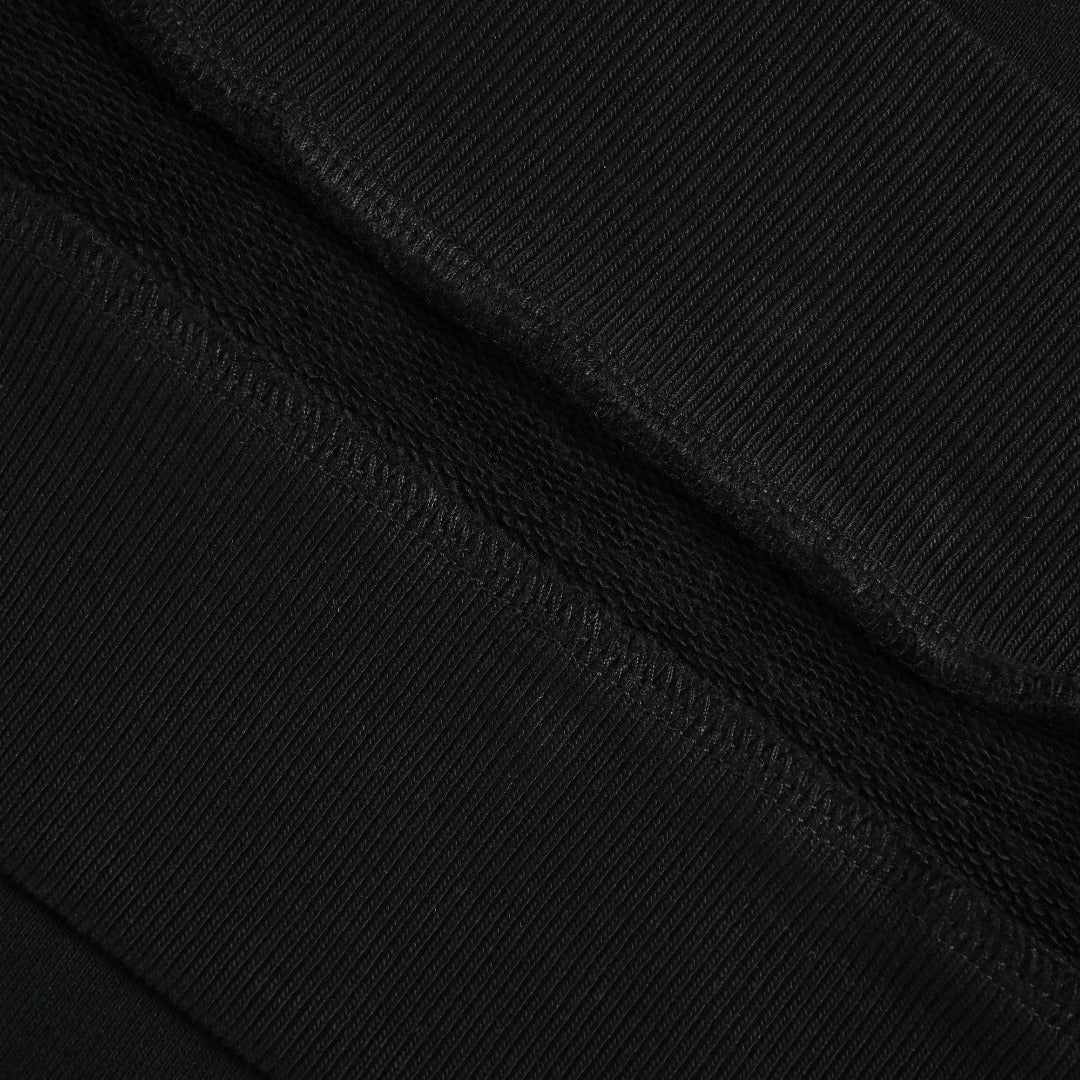Louis Vuitton Black Hoodie with 3D Embossed Monogram Detail