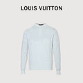 Louis Vuitton Light Blue 3D Textured Jacquard Crewneck Sweater