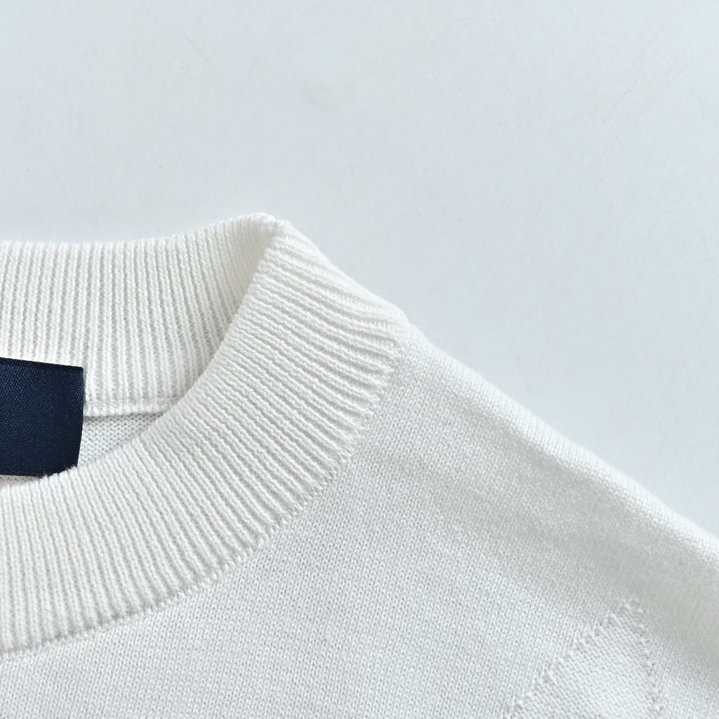 Louis Vuitton Light Blue 3D Textured Jacquard Crewneck Sweater