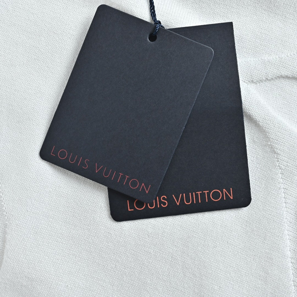 Louis Vuitton Light Blue 3D Textured Jacquard Crewneck Sweater
