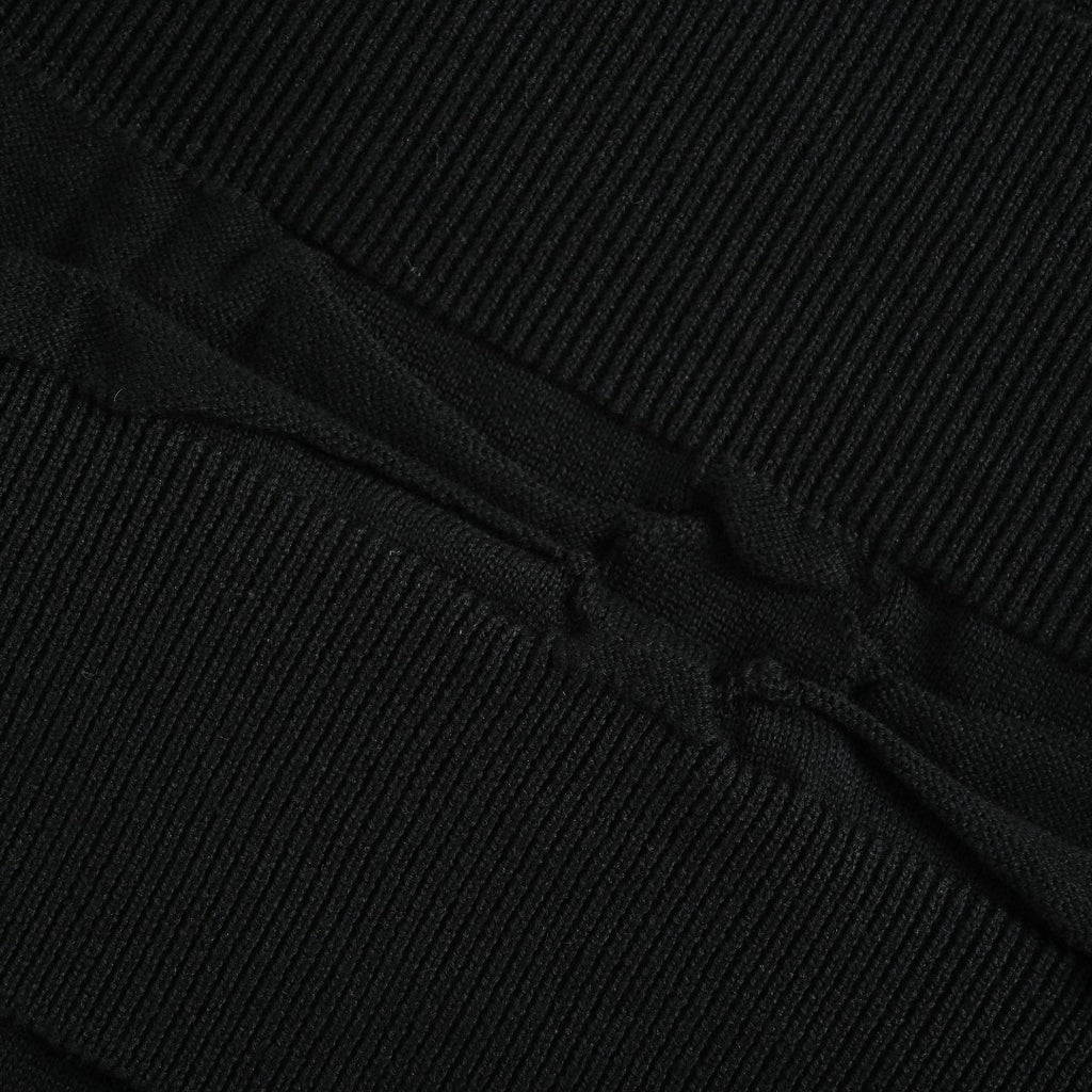Louis Vuitton Black 3D Textured Jacquard Crewneck Sweater