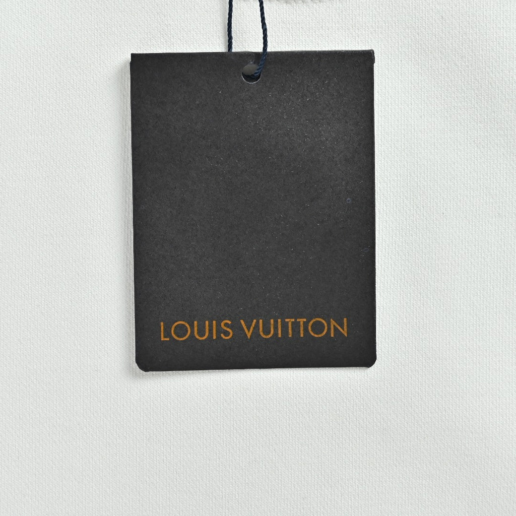 Louis Vuitton 2025 Fall/Winter Light Blue Crewneck Sweatshirt with Silicone Logo Patch