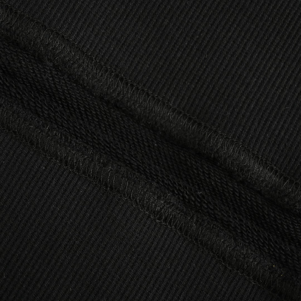 Louis Vuitton 2025 Fall/Winter Black Crewneck Sweatshirt with Blue Flocked Logo