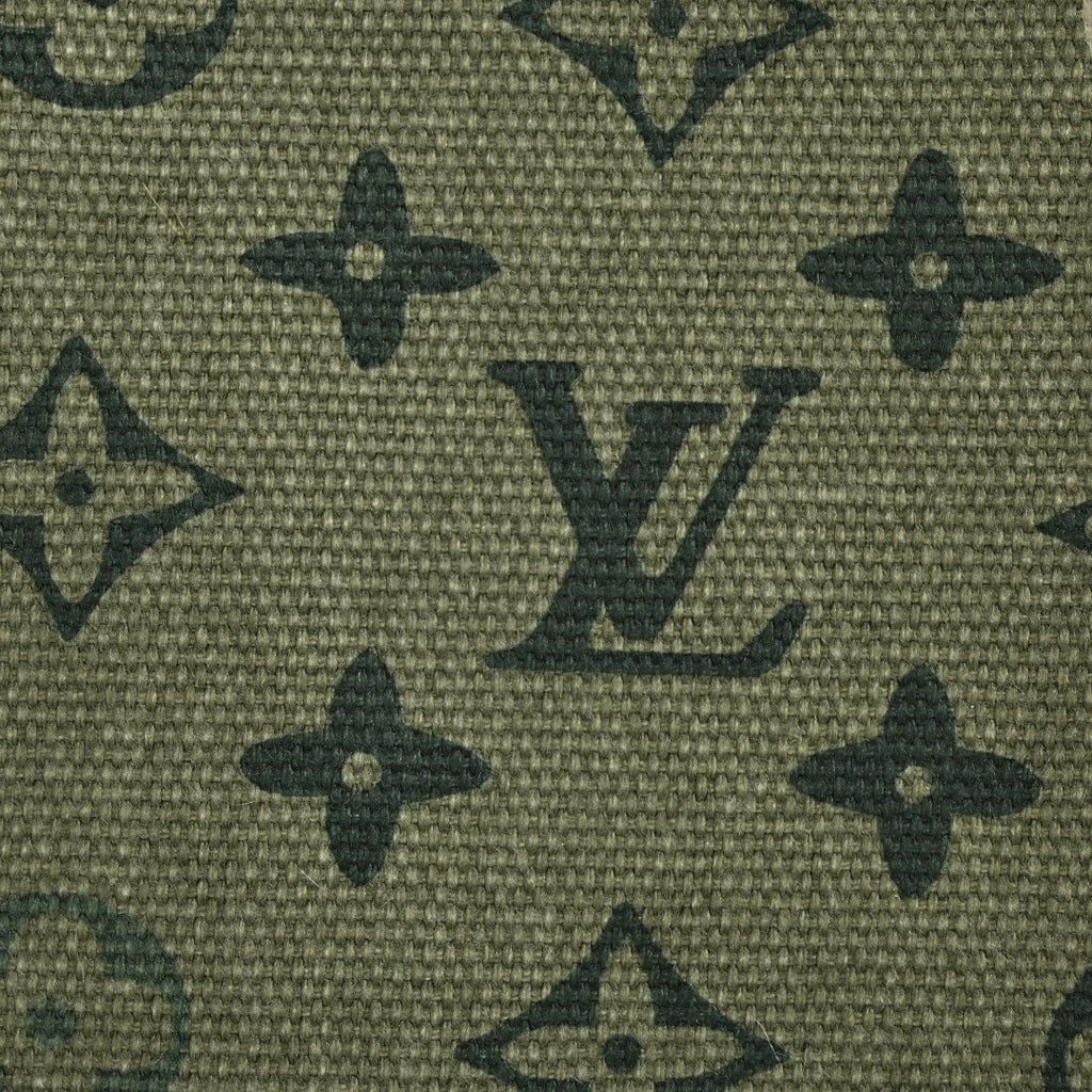Louis Vuitton Green All-Over Print Colorblock Utility Shirt Jacket