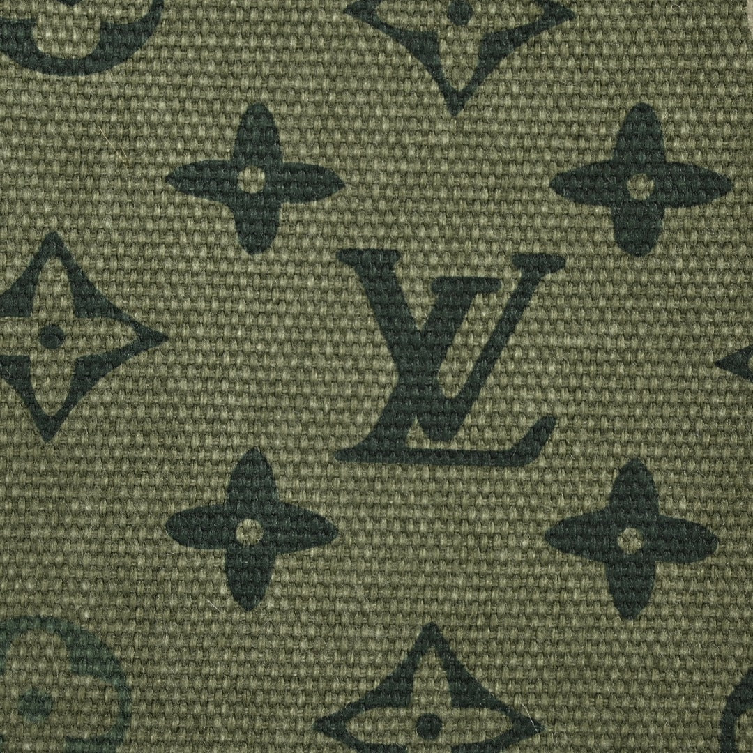 Louis Vuitton Green All-Over Print Colorblock Utility Shirt Jacket