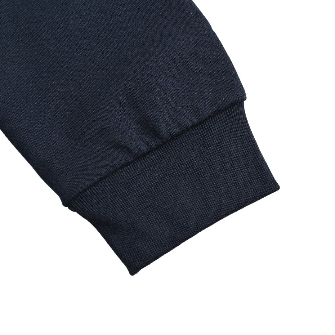Louis Vuitton Black Hoodie with Monogram-Lined Hood and Drawstrings