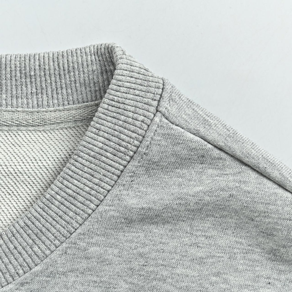 Louis Vuitton 2026 Spring/Summer Gray Crewneck Sweatshirt with Fishing Boat Embroidery