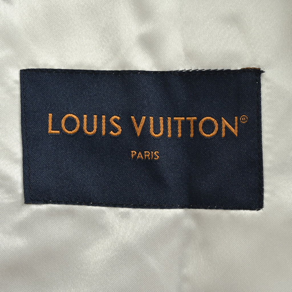 Louis Vuitton 2025 Fall/Winter Khaki Wool Zip Jacket with Fold-Over Collar