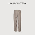 Louis Vuitton 2025 Spring/Summer Khaki Wool Casual Trousers