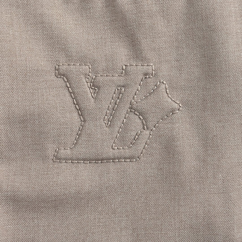 Louis Vuitton 2025 Spring/Summer Khaki Wool Casual Trousers