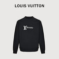 Louis Vuitton 2025 Fall/Winter Black LV Lovers Crewneck Sweatshirt