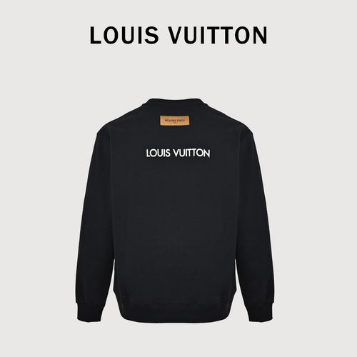 Louis Vuitton 2025 Fall/Winter Black LV Lovers Crewneck Sweatshirt