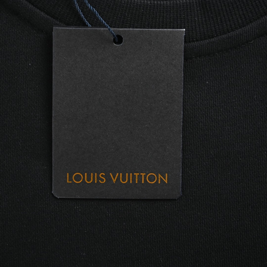 Louis Vuitton 2025 Fall/Winter Black LV Lovers Crewneck Sweatshirt