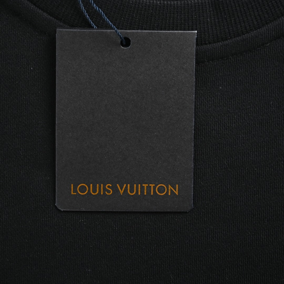 Louis Vuitton 2025 Fall/Winter Black LV Lovers Crewneck Sweatshirt