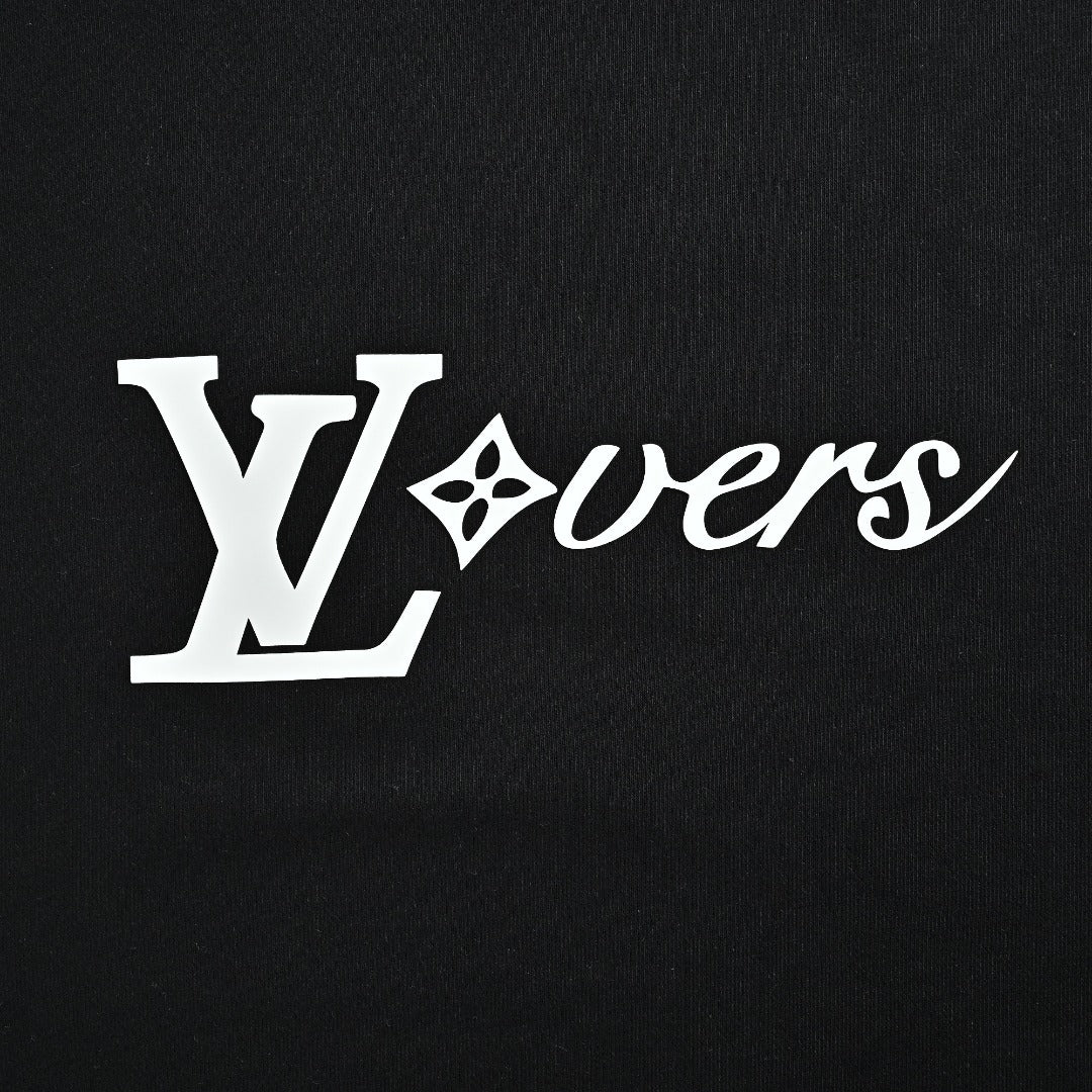 Louis Vuitton 2025 Fall/Winter Black LV Lovers Crewneck Sweatshirt