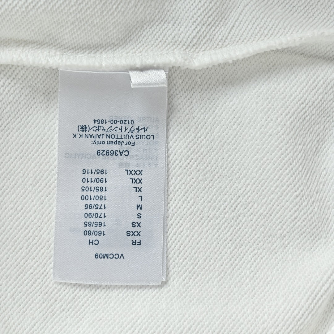 Louis Vuitton 2025 Fall/Winter White LV Lovers Crewneck Sweatshirt