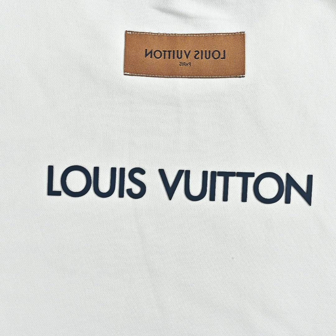 Louis Vuitton 2025 Fall/Winter White LV Lovers Crewneck Sweatshirt