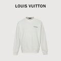 Louis Vuitton 2025 Fall/Winter White Crewneck Sweatshirt with Portrait Graphic