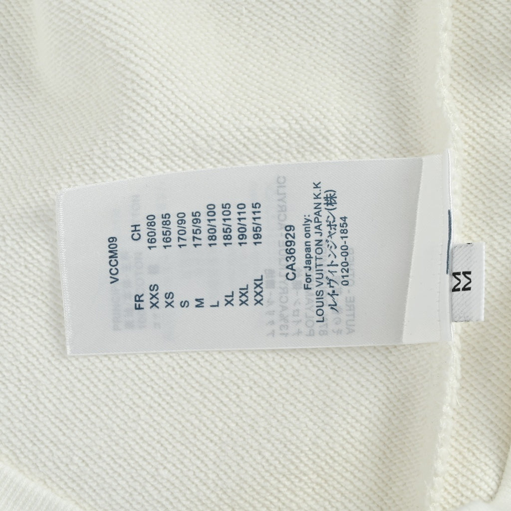 Louis Vuitton 2025 Fall/Winter White Crewneck Sweatshirt with Portrait Graphic