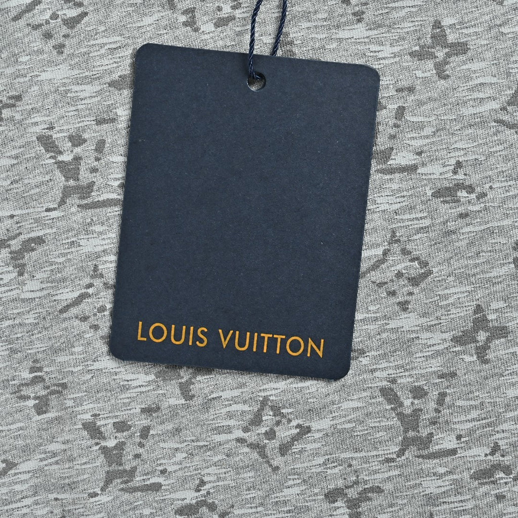 Louis Vuitton Gray Monogram All-Over Print Short-Sleeve T-Shirt