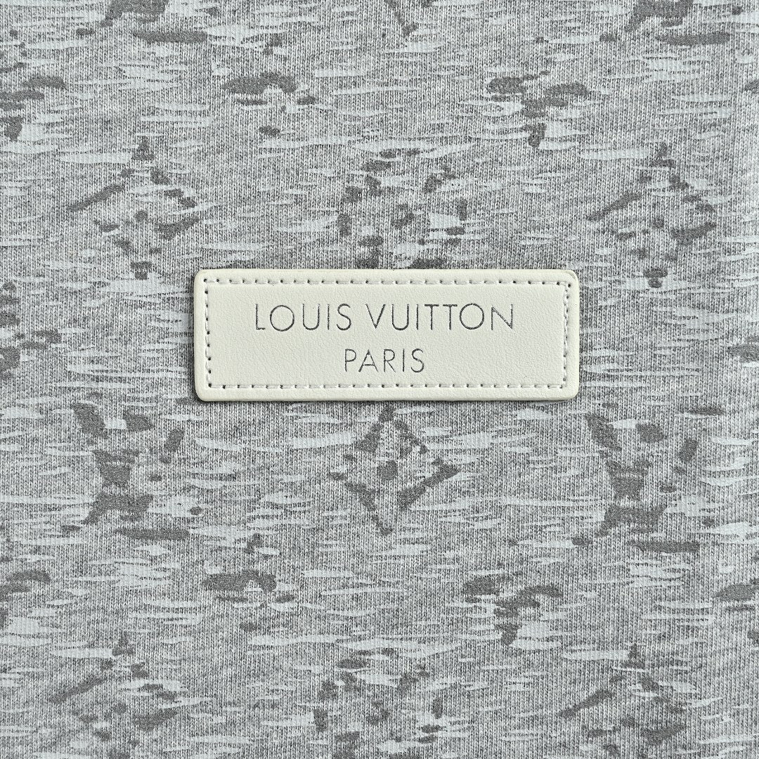 Louis Vuitton Gray Monogram All-Over Print Short-Sleeve T-Shirt
