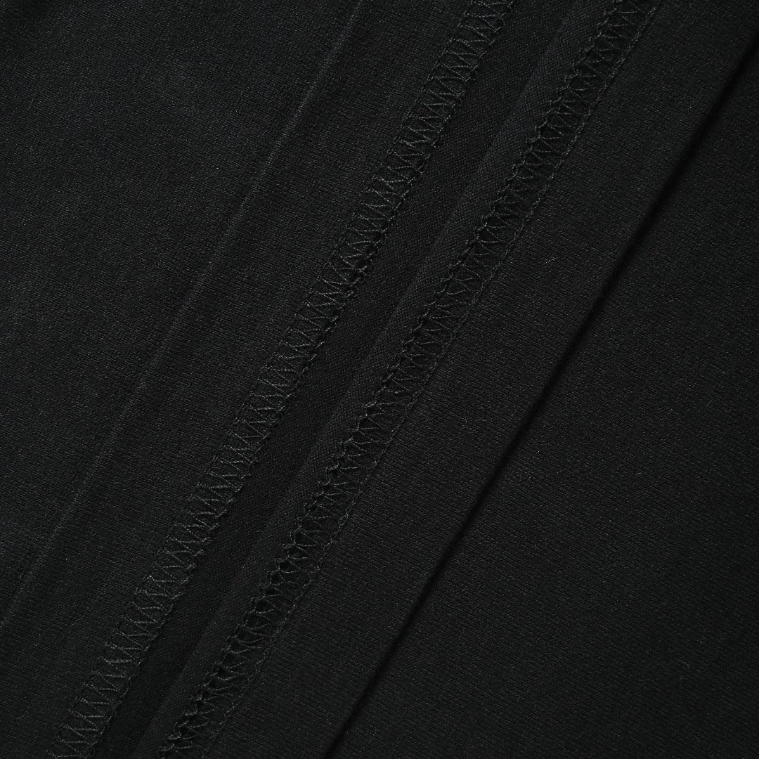 Louis Vuitton Black 3D Embossed Panel Short-Sleeve T-Shirt