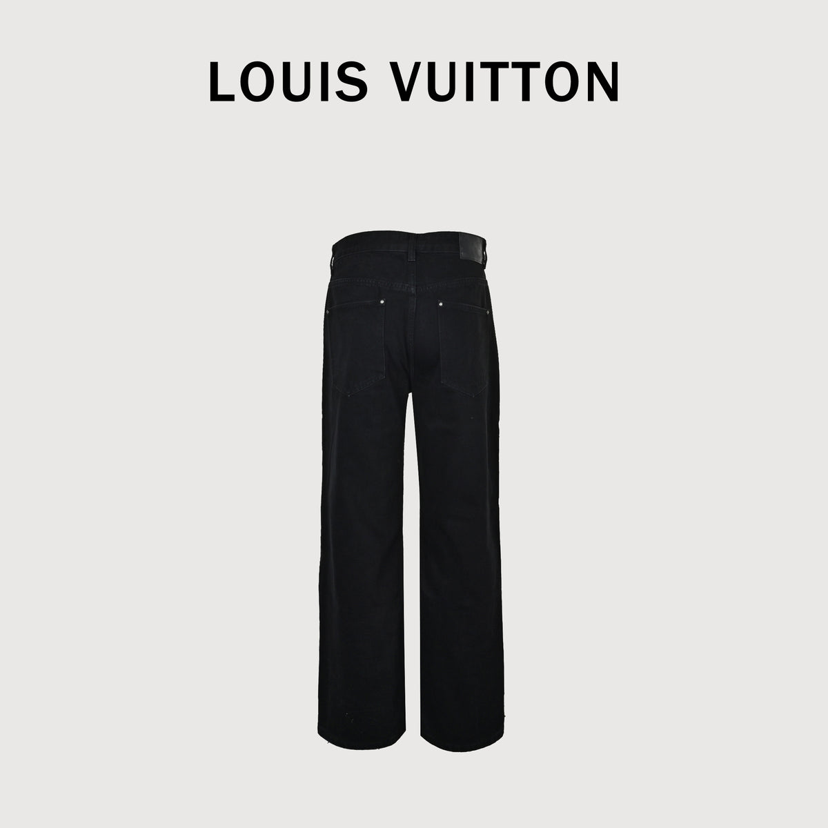 Louis Vuitton 26SS Embroidered Distressed-Logo Jeans
