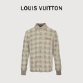 Louis Vuitton Tweed-Effect Check Jacquard Knit Cardigan