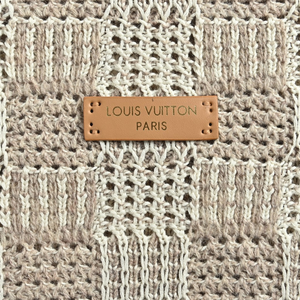 Louis Vuitton Tweed-Effect Check Jacquard Knit Cardigan