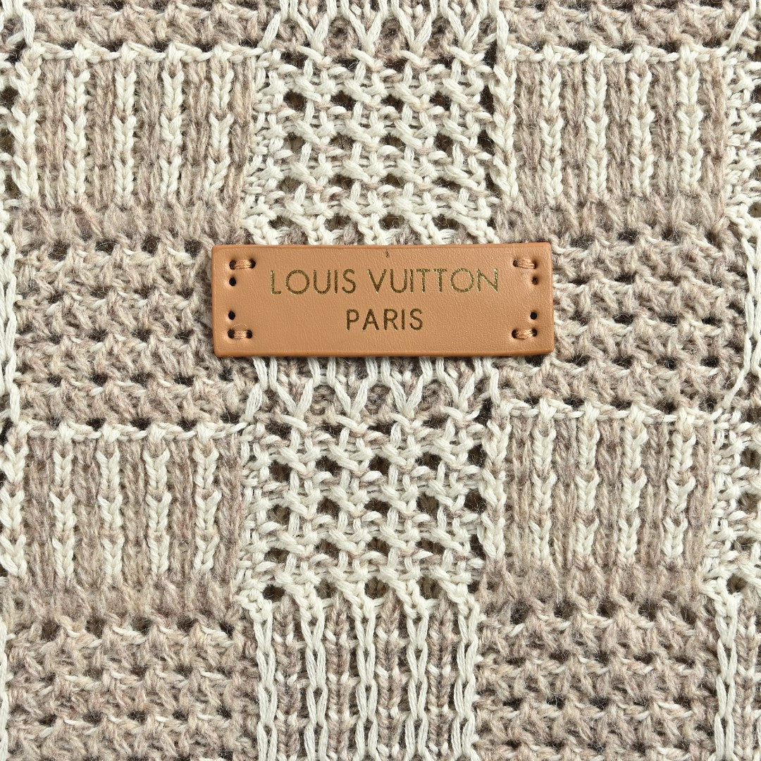 Louis Vuitton Tweed-Effect Check Jacquard Knit Cardigan