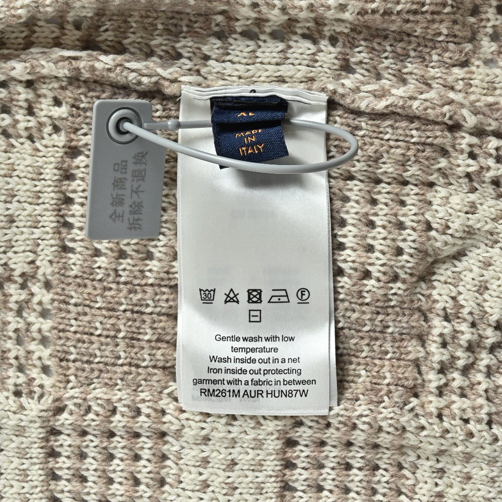 Louis Vuitton Tweed-Effect Check Jacquard Knit Cardigan
