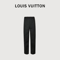 Louis Vuitton Black All-Over Jacquard Suit Trousers