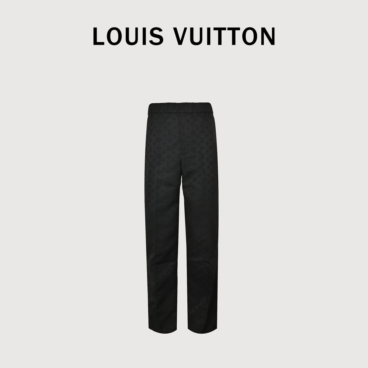 Louis Vuitton Black All-Over Jacquard Suit Trousers
