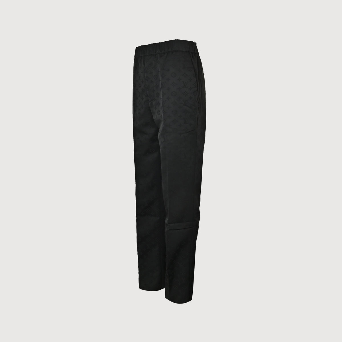 Louis Vuitton Black All-Over Jacquard Suit Trousers