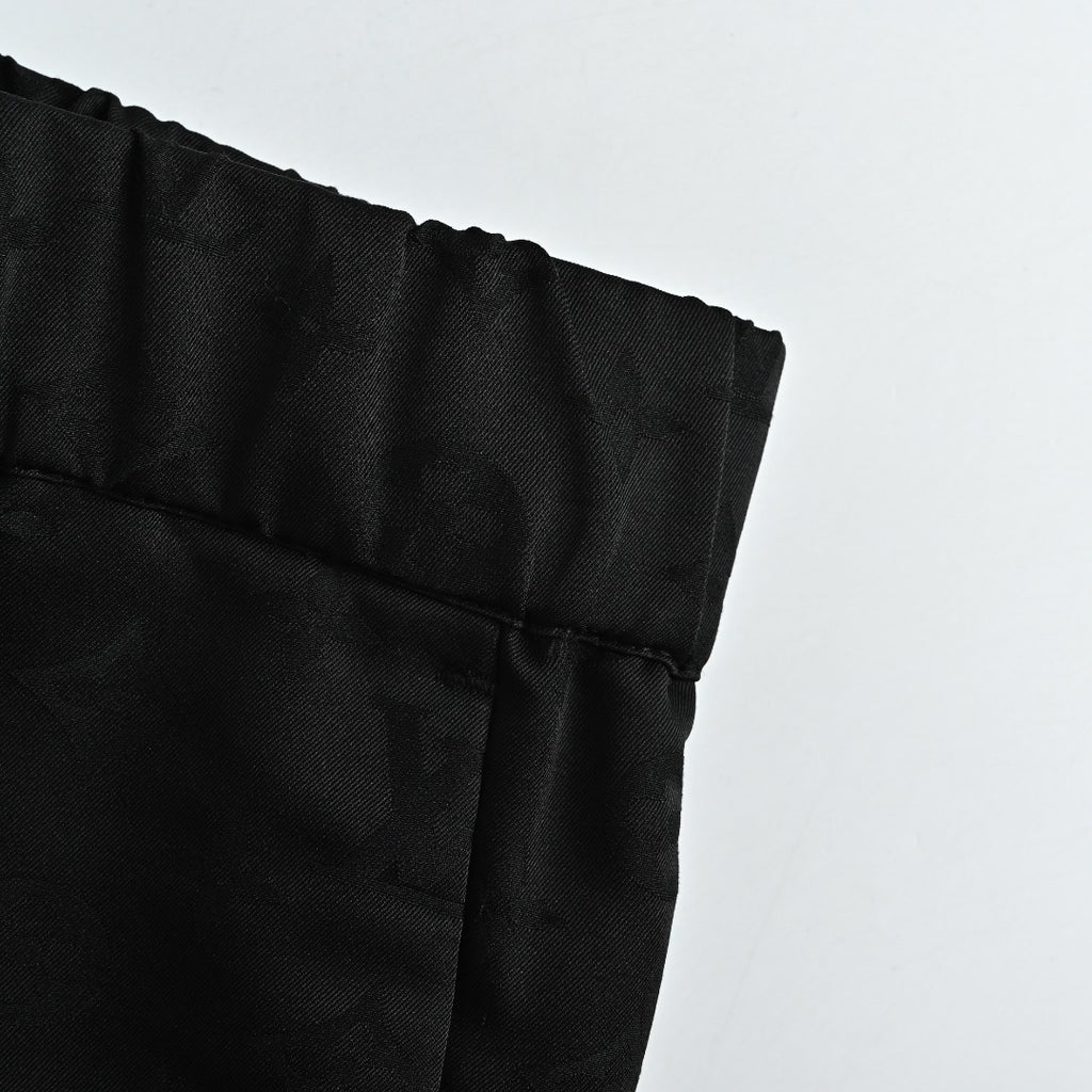 Louis Vuitton Black All-Over Jacquard Suit Trousers
