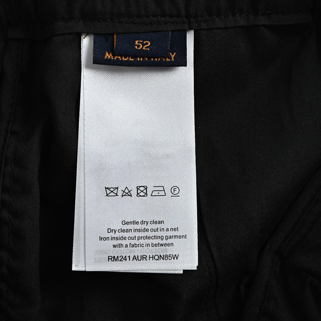 Louis Vuitton Black All-Over Jacquard Suit Trousers