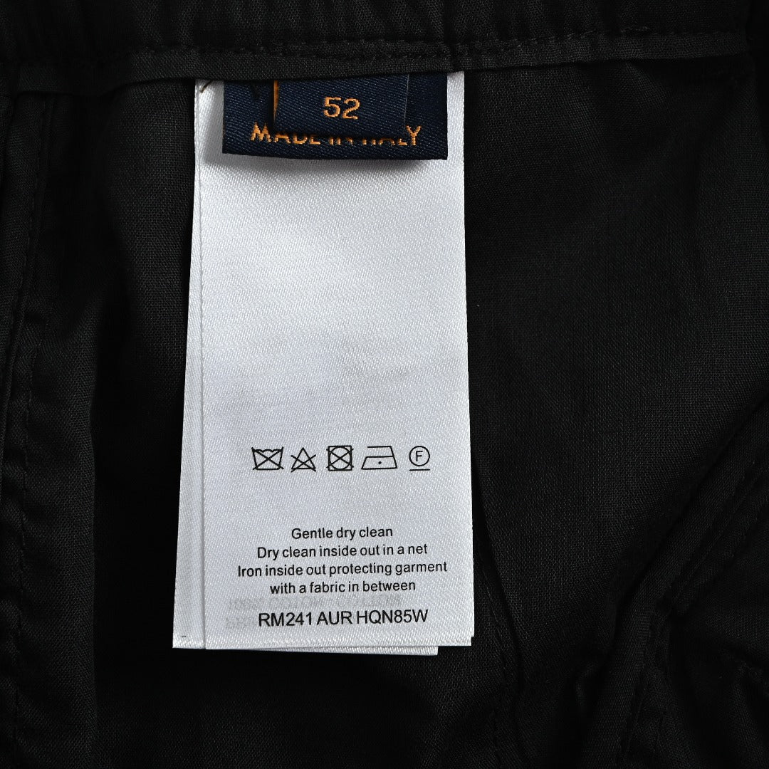 Louis Vuitton Black All-Over Jacquard Suit Trousers