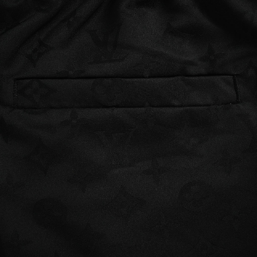 Louis Vuitton Black All-Over Jacquard Suit Trousers